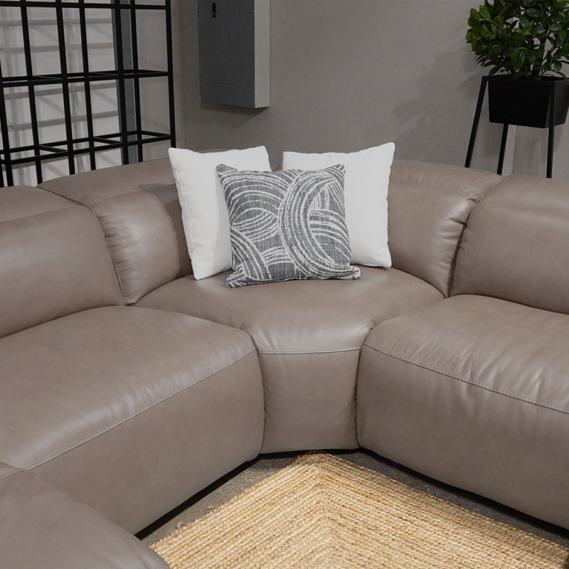 Latitude Run® Tremaya 5 Piece Leather Power Reclining Chaise